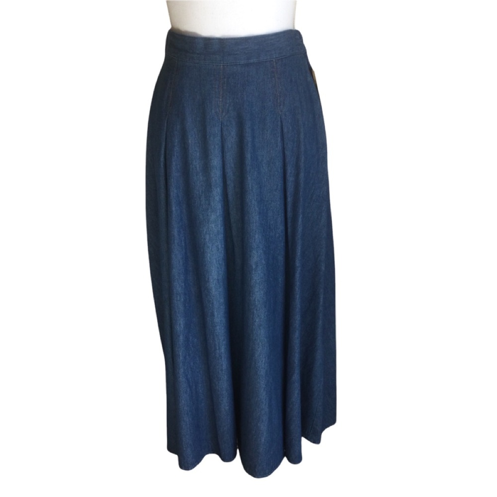 Vintage Lindsey Scott  Denim Maxi Skirt Size 8